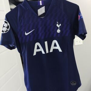Authentic Tottenham Moura Jersey Jersey with Champions League Badge - Women's Sm